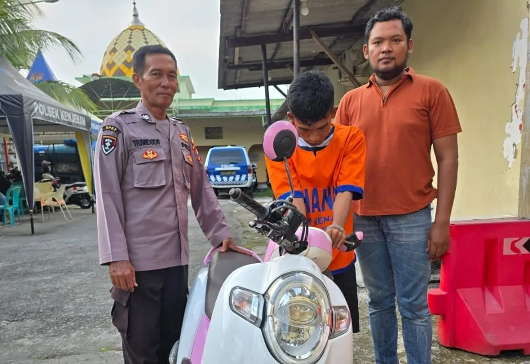 Polsek Kenjeran Berhasil Amankan CA Pelaku Curanmor Setelah Ketahuan Mencuri di Kedinding Lor Surabaya