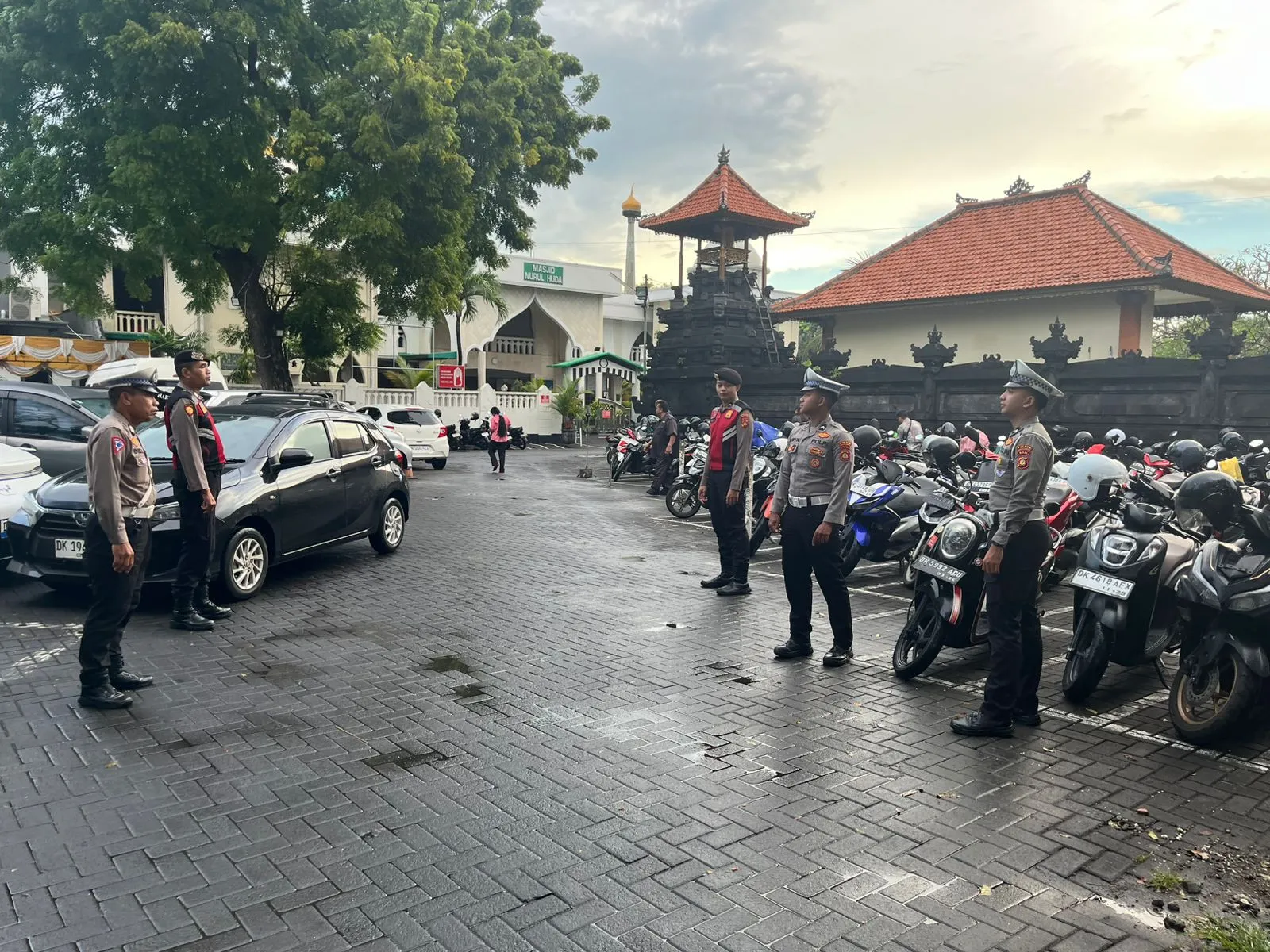 Ibadah Minggu di Gereja Ekklesia, Polres Bandara Ngurah Rai Siapkan Pengamanan