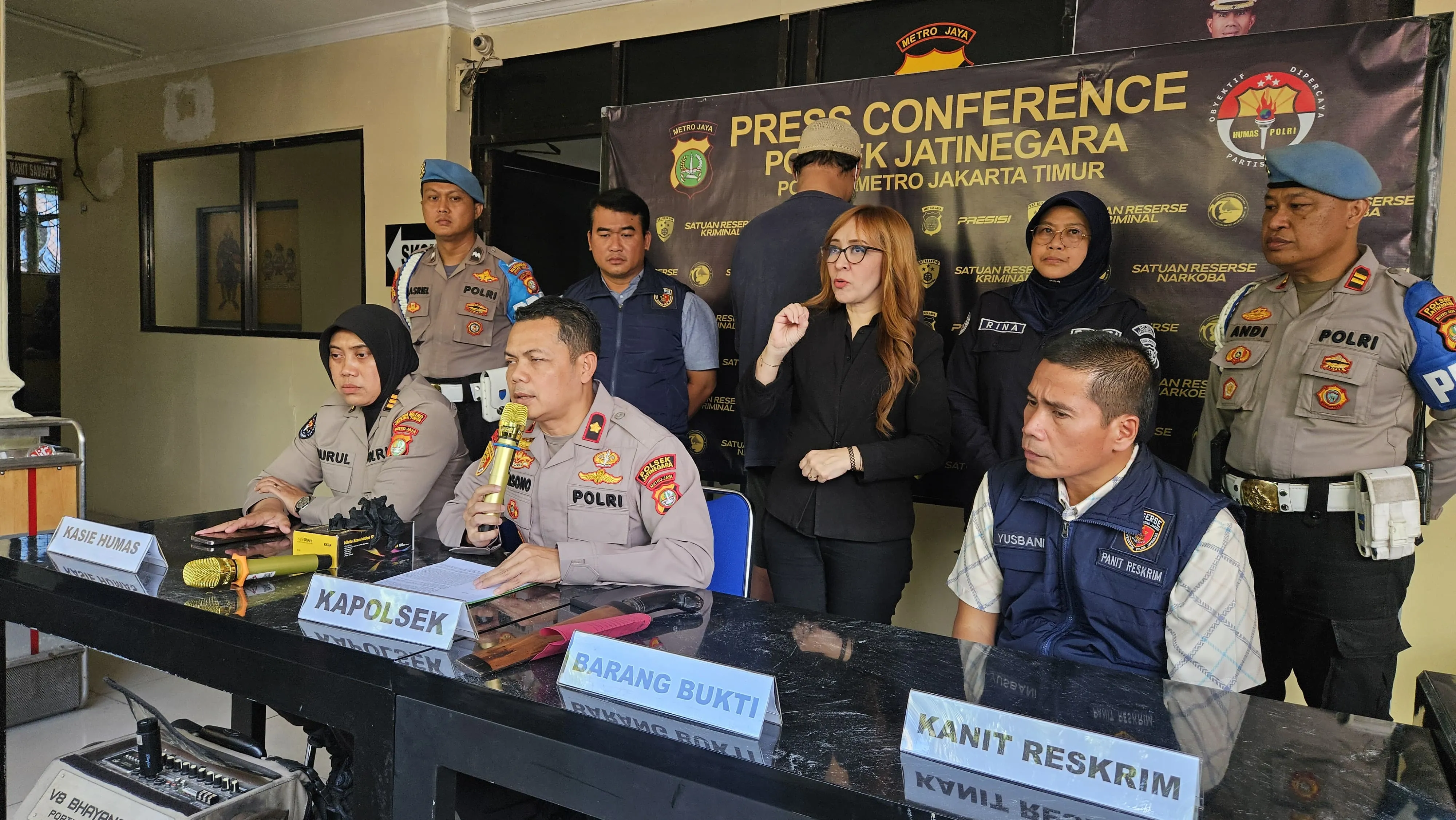 Pengungkapan Kasus Pengeroyokan Dengan Senjata Tajam di Wilayah Jatinegara Jakarta Timur.
