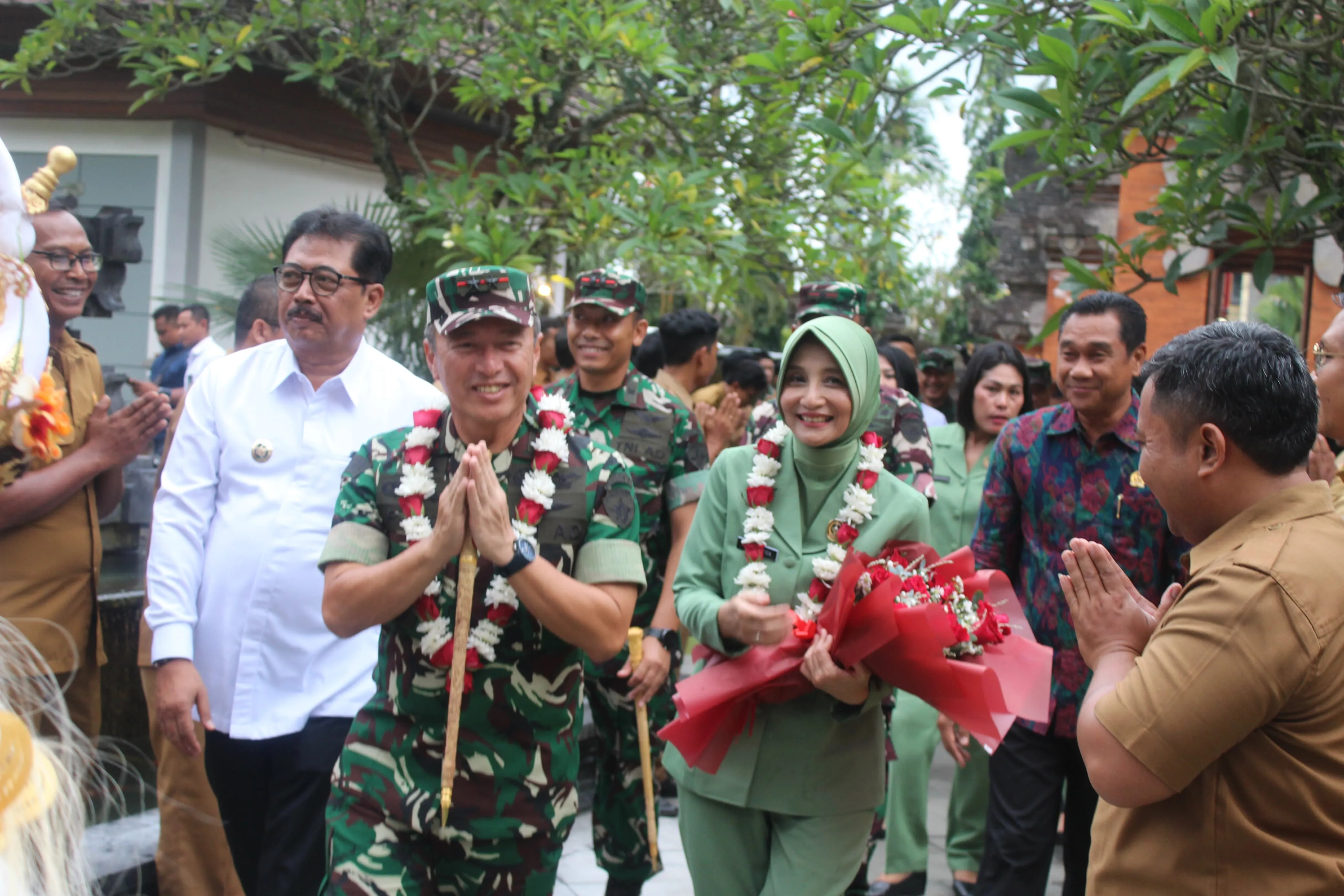 Pangdam IX/Udayana Mayjen TNI Piek Budyakto Beri Sambutan Hangat Pemkab Gianyar