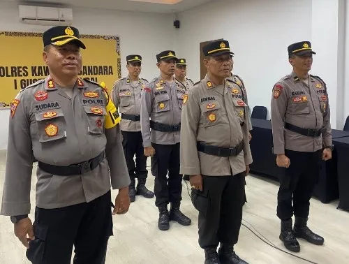 Polres Bandara Ngurah Rai Ikuti Zoom Meeting Pemuliaan Nilai-Nilai Luhur Tribrata