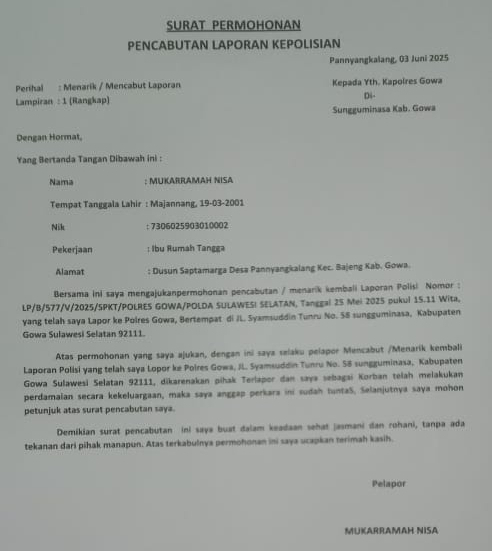 Dugaan Keluarga Tersangka Pelecehan Seksual Paksa Korban Untuk Cabut LP, Kini Korban Merasa Tertekan