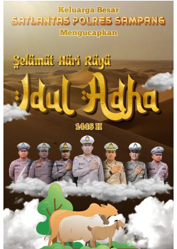 Idul Adha 1446 H, Kasat Lantas Polres Sampang Berpesan Keselamatan Berlalu Lintas
