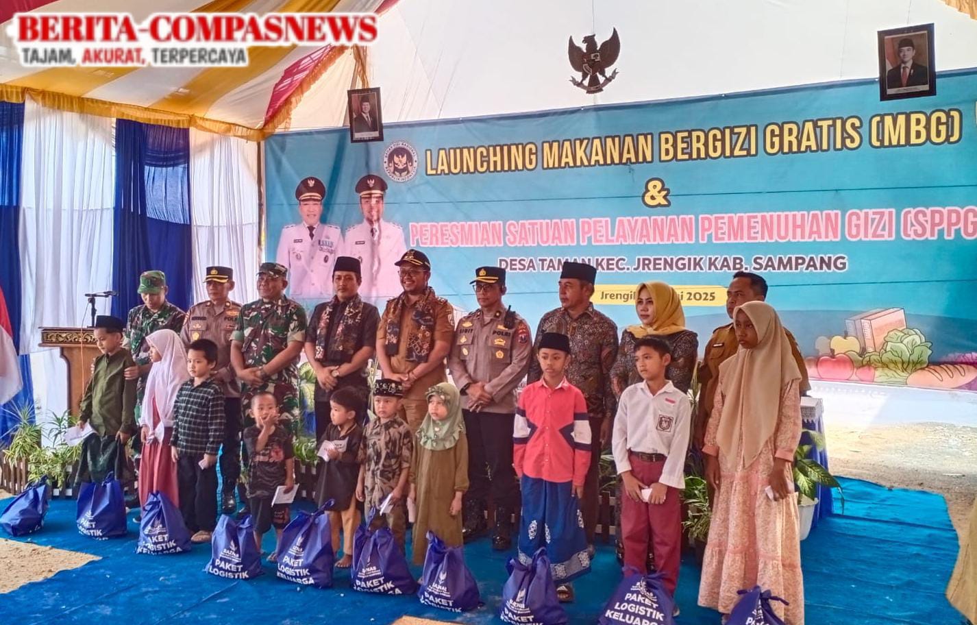 Program Makan Bergizi Gratis (MBG) Dimulai di Desa Taman, Kecamatan Jrengik Sampang 