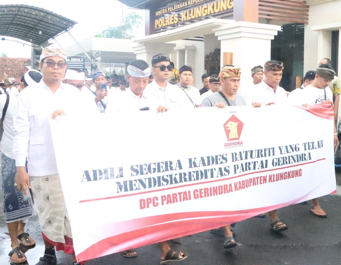 Polres Klungkung Terima Laporan Resmi Dari Kader Partai Gerindra Terkait Dugaan Pernyataan Diskreditkan Partai