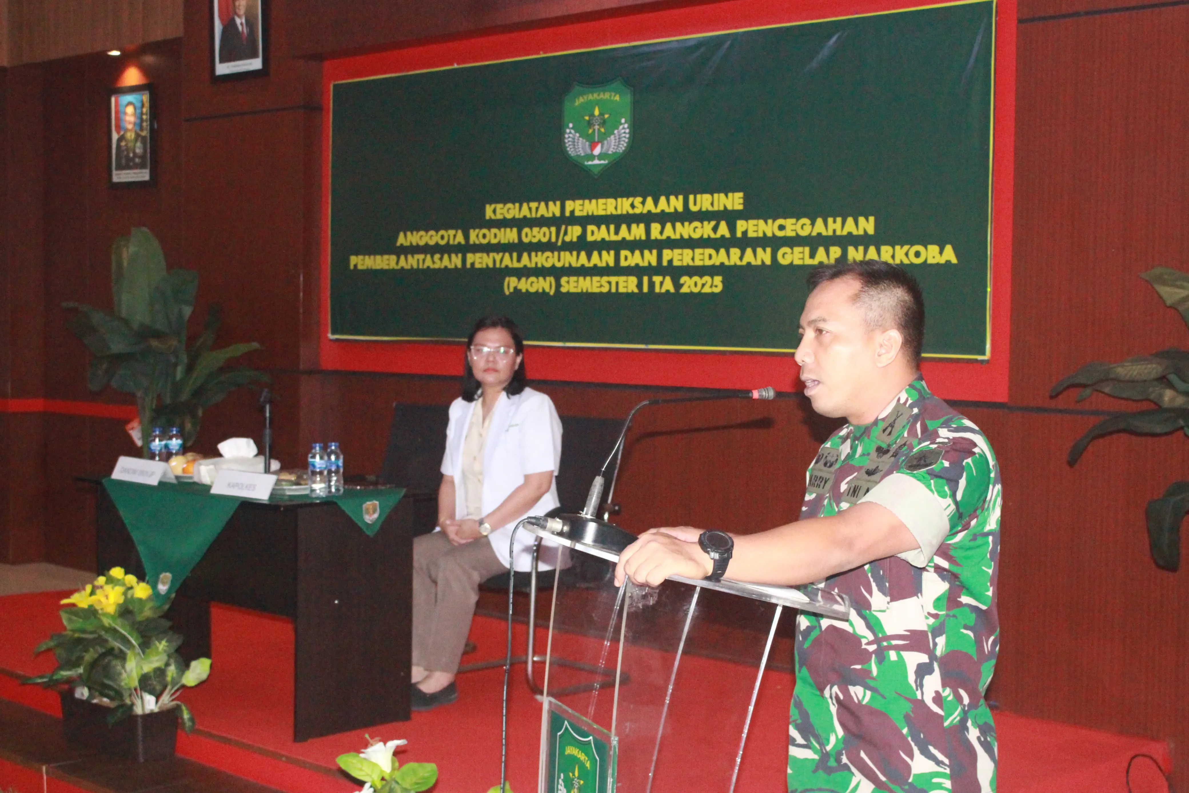 Wujudkan Komitmen Bebas Narkoba Kodim 0501/JP Selenggarakan Kegiatan P4GN Semester I Tahun 2025.