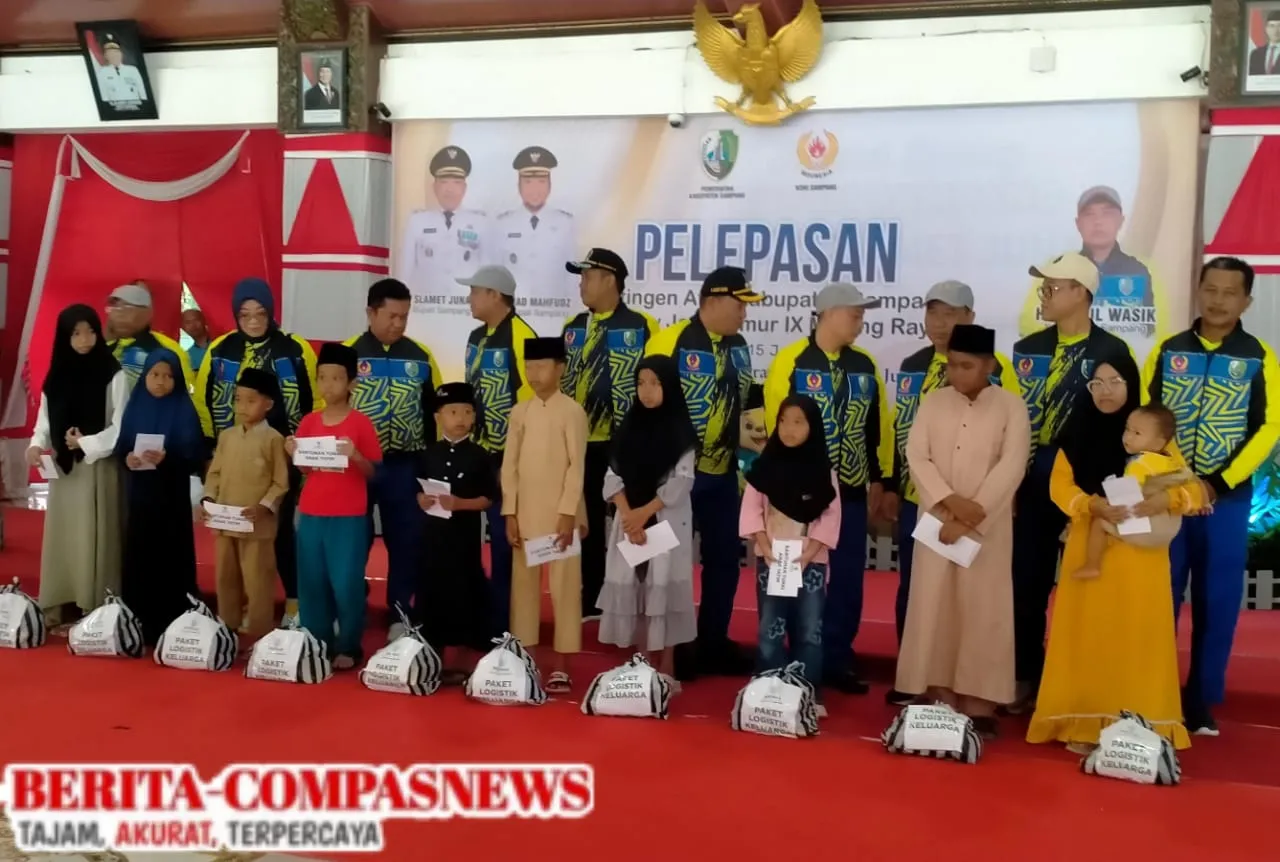 Pelepasan Kontingen Atlet Sampang dan Malang Raya, Basnas Berikan Santunan Anak Yatim