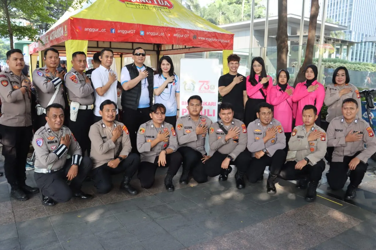 Kapolres Priok Pimpin Bakti Kesehatan Car Free Day Jakarta Jelang Hari Bhayangkara ke 79"