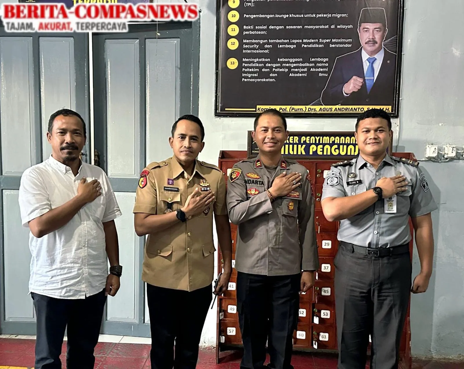 Perkuat Sinergi Instansi Penegak Hukum, Rutan Sampang Terima Kunjungan Kapolsek Sampang
