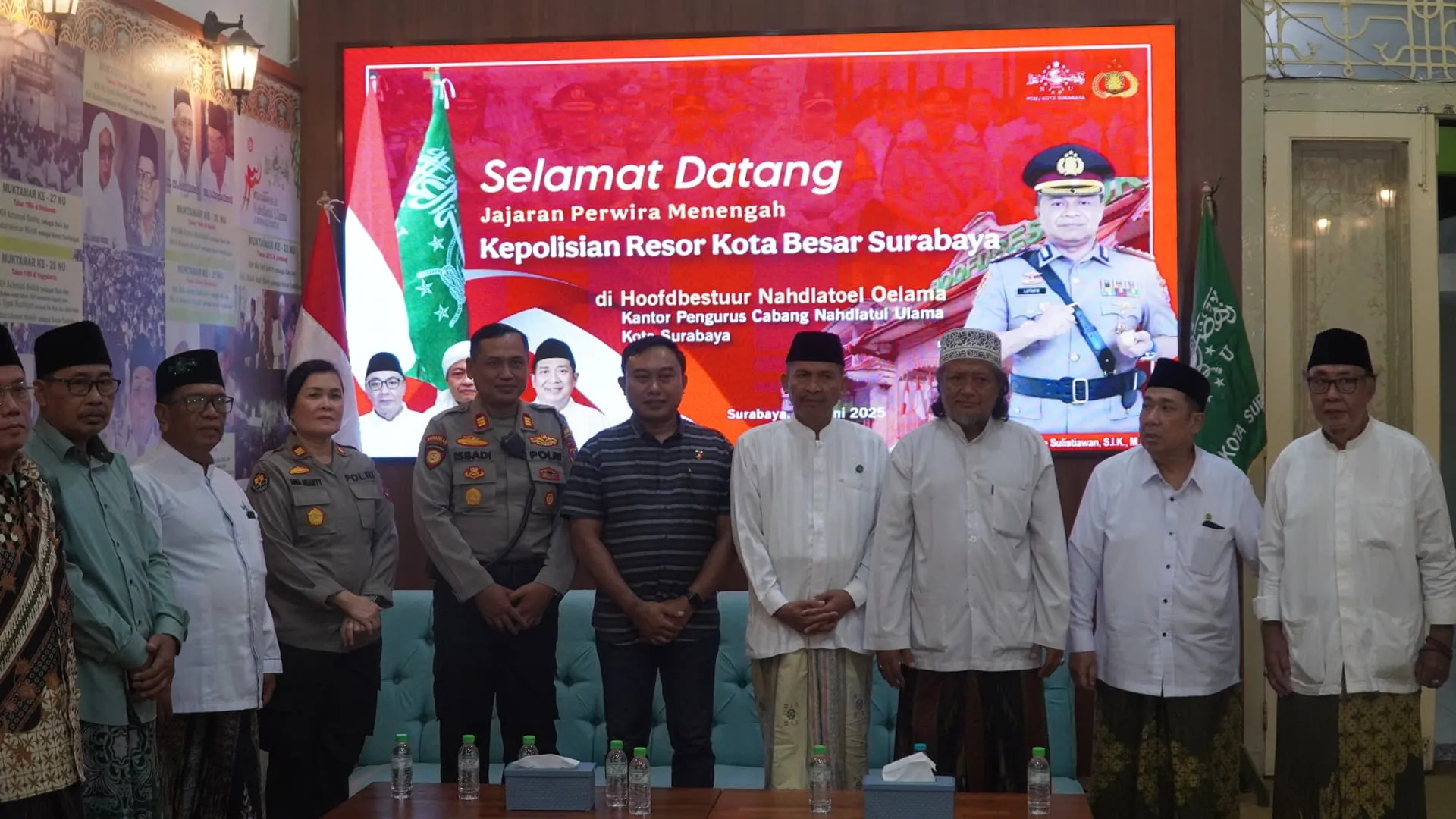 Polrestabes Surabaya Sambangi Tokoh Agama Dalam Anjangsana HUT Bhayangkara ke-79 Tahun 2025