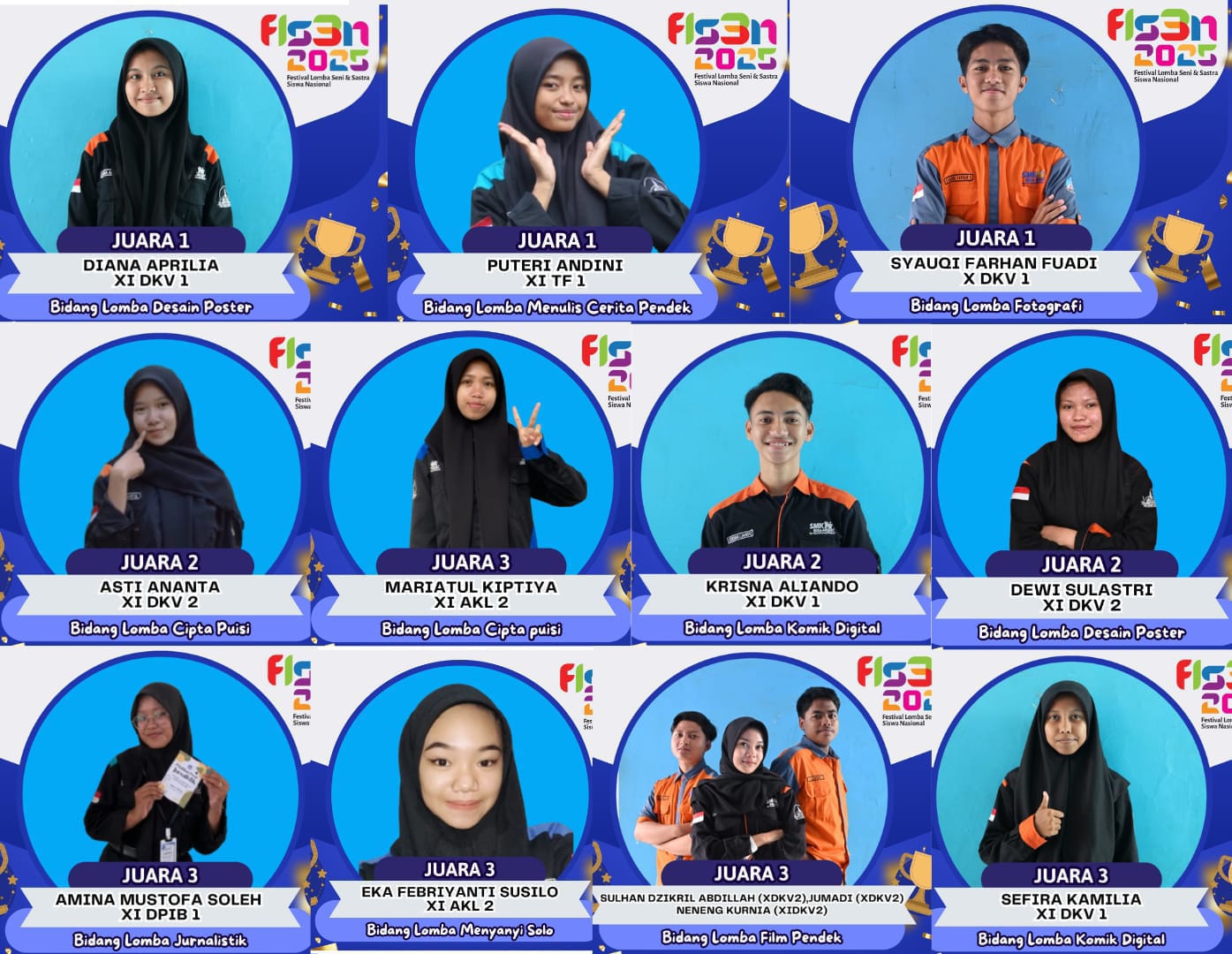 SMKN 1 Sampang Tunjukkan Bakat Seni dan Sastra yang Luar Biasa dalam FLS3N