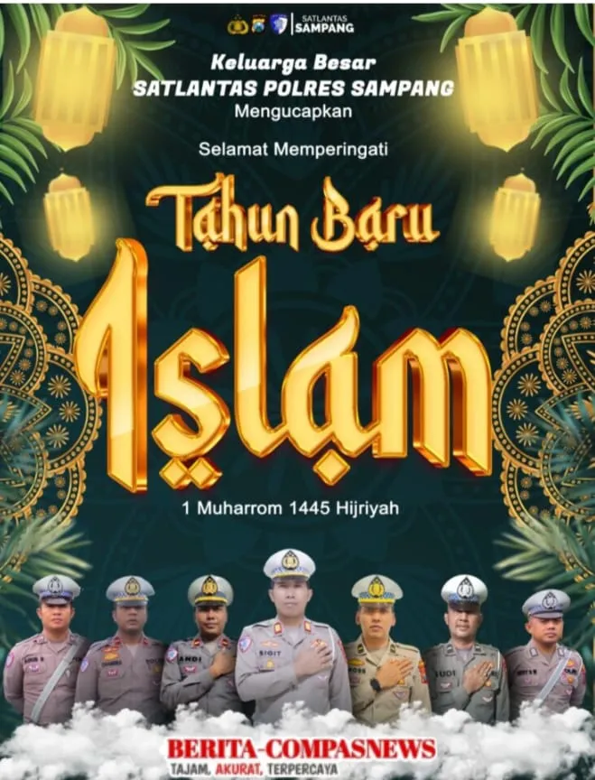 Satlantas Polres Sampang Ucapkan Selamat Tahun Baru Islam 1447 Hijriah