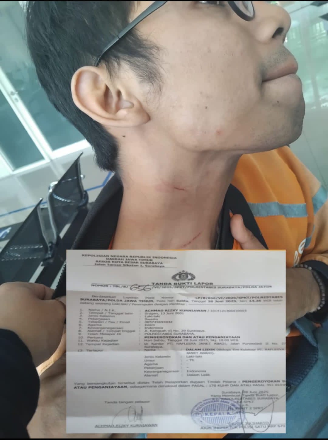 Aksi Liar Debt Collector Tagih Hutang Piutang Dengan Kekerasan Masih Terjadi di Kota Surabaya 