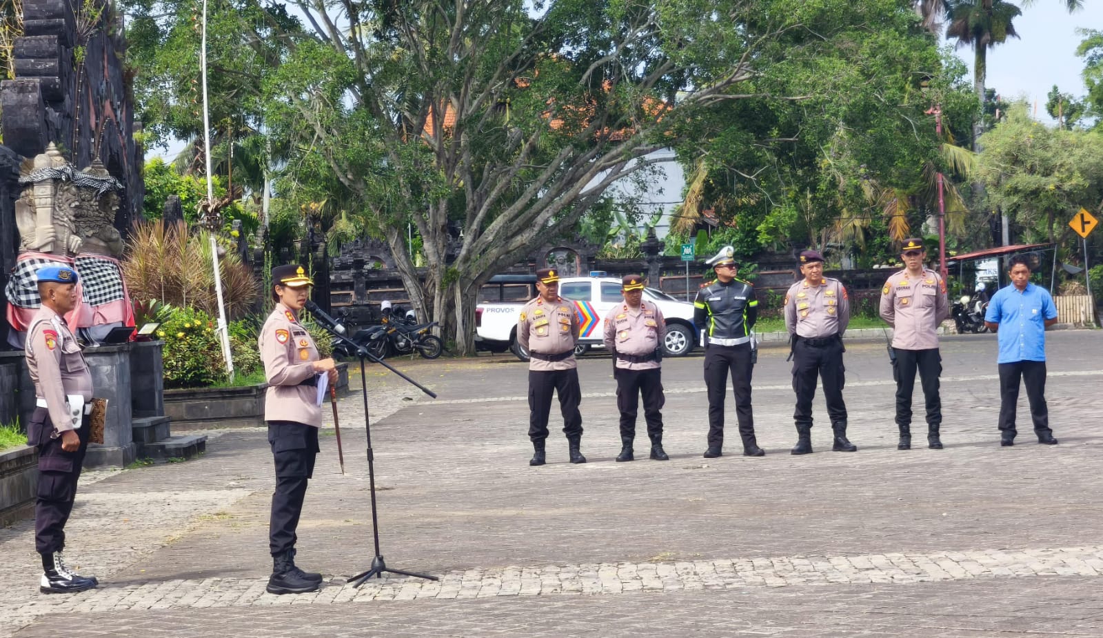 Jelang Makepung Kapolda Cup 2025, Polres Jembrana Gelar Apel Pengamanan