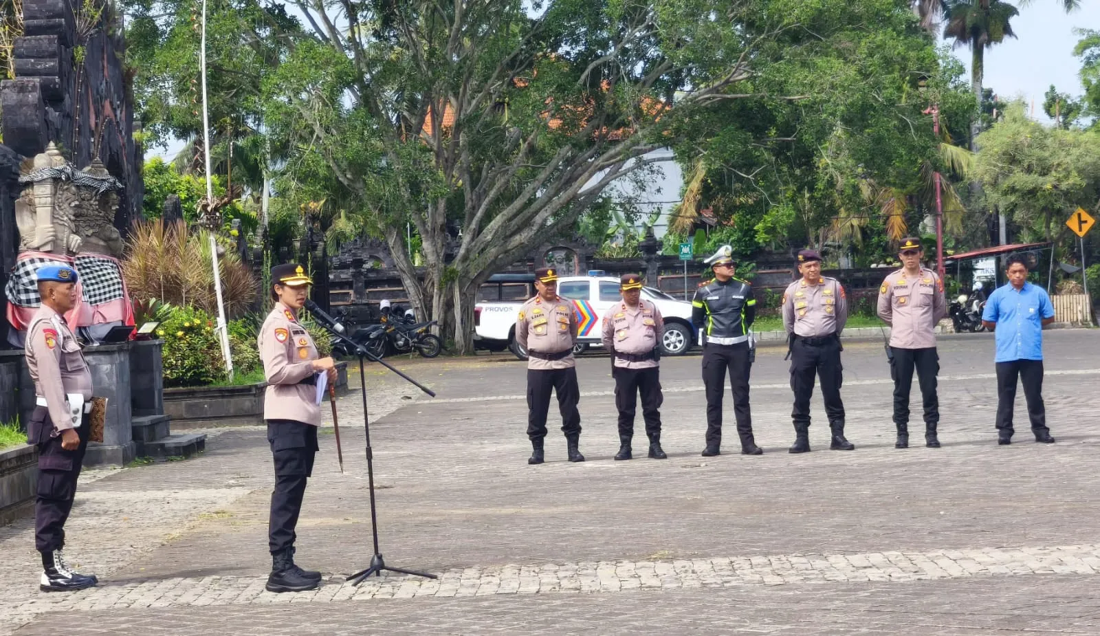 Jelang Makepung Kapolda Cup 2025, Polres Jembrana Gelar Apel Pengamanan