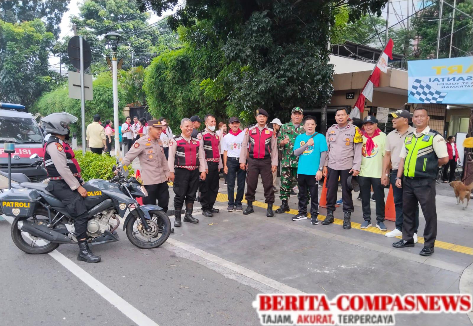 Polsek Matraman Amankan Jalan Santai HUT Gereja St. Yoseph, Wujudkan Sinergi dan Program “Mantap dan Taktis"