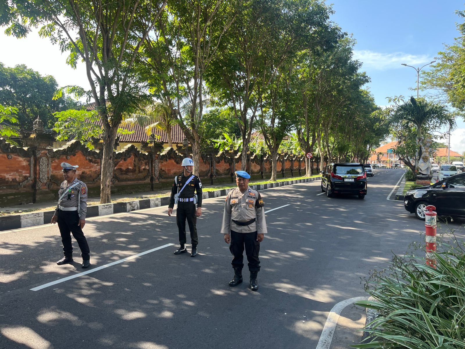 Pengamanan Kedatangan PM Timor Leste di Bandara I Gusti Ngurah Rai