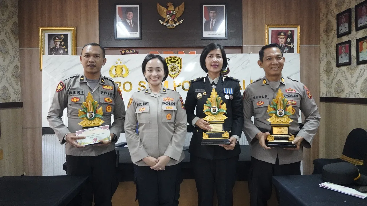 Polres Jembrana Raih Juara II Kategori Lahan Produktif Lomba Ketahanan Pangan Polda Bali