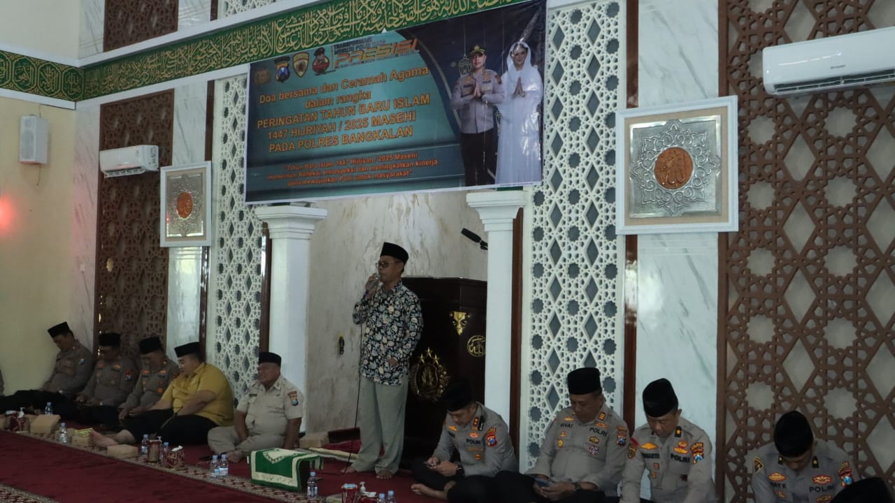 Peringati Tahun Baru Islam, Polres Bangkalan Gelar Pembinaan Rohani dan Mental