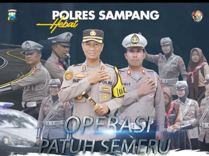 Tingkatkan Kesadaran Berlalu Lintas, Polres Sampang Gelar Operasi Patuh Semeru 2025