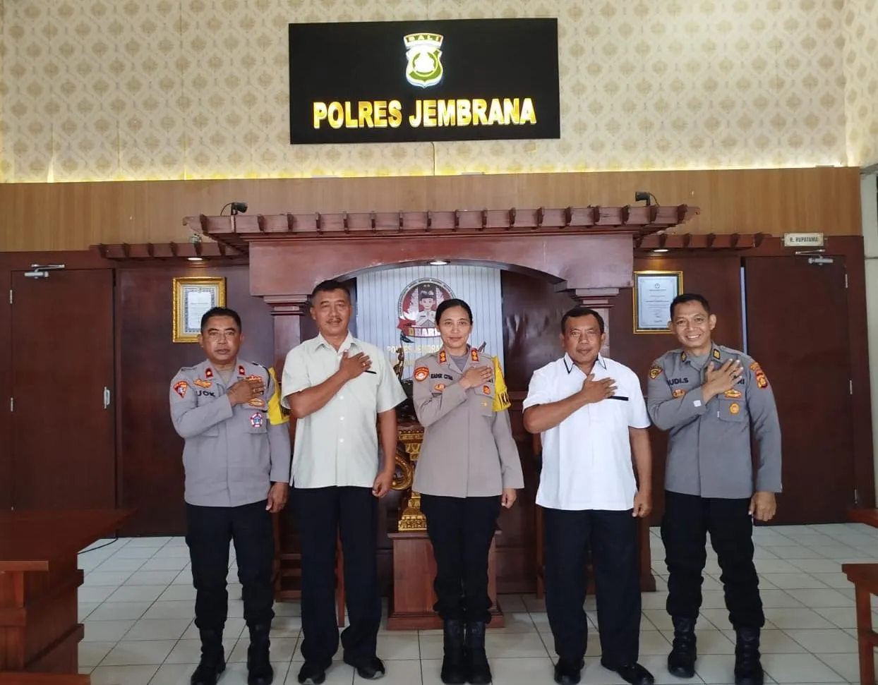 PP Polri Jembrana Audiensi dengan Kapolres, Bahas Rangkaian HUT ke-26