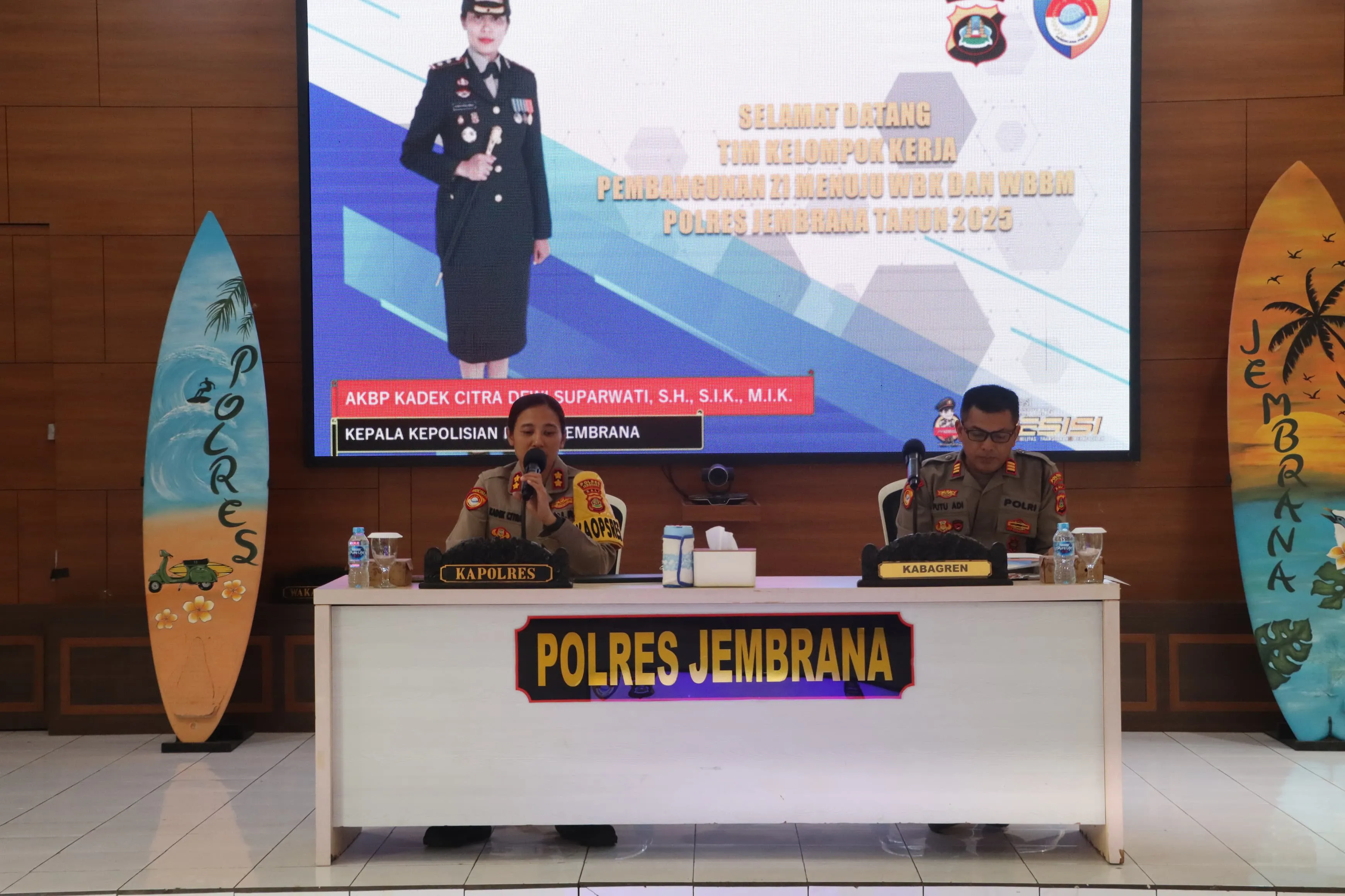 Polres Jembrana Gelar Rapat Anev Survei Yanlik, Tegaskan Komitmen Menuju WBK