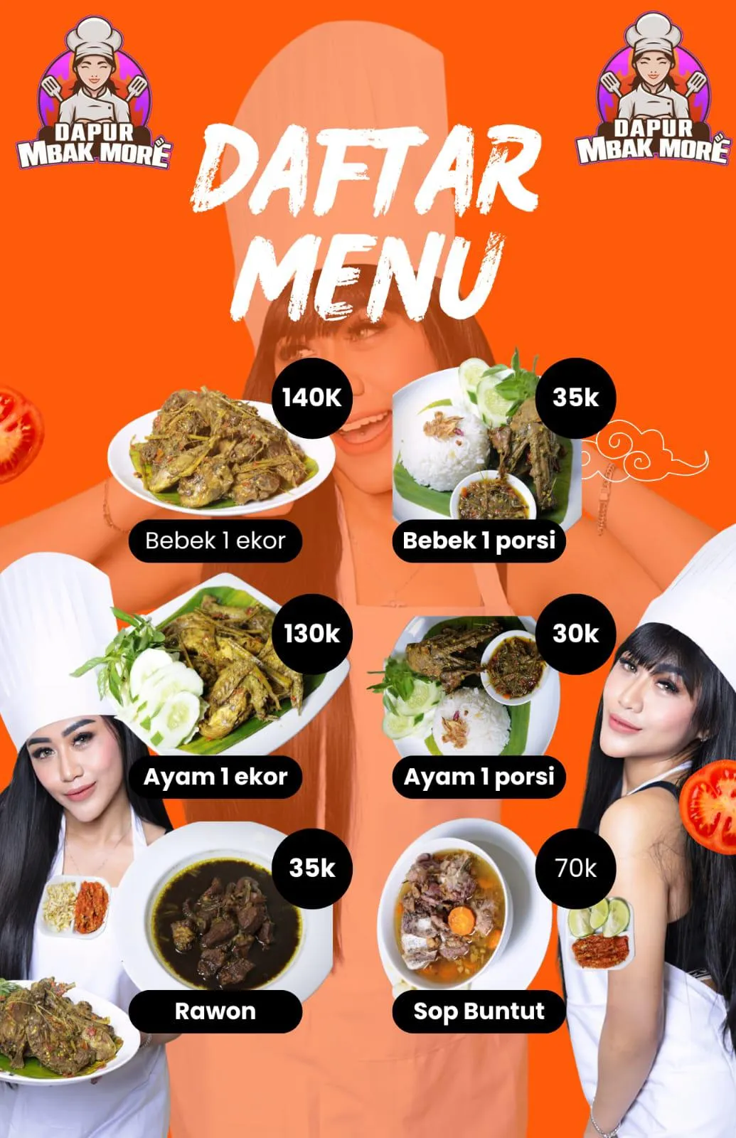 Tenar di Dunia Disc jockey Tessa Morena Mencoba Bisnis Kuliner Bebek Mbak More
