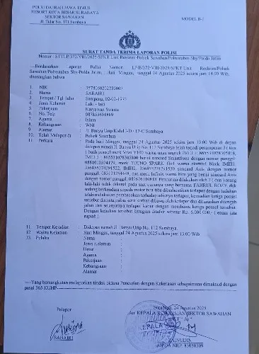 Kakek Korban Tak Terima Lapor ke Polsek Sawahan, Tiga Remaja Asal Banyu Urip Kidul Jadi Korban Perampasan 3 HP