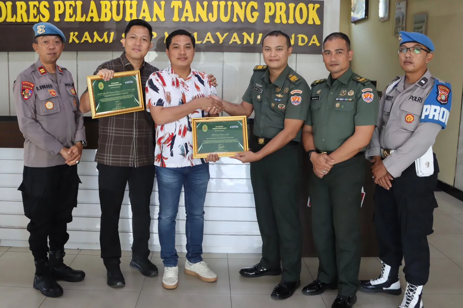 Satreskrim Polres Priok Ungkap Kasus, Dapat Apresiasi dari Yayasan Eka Paksi Angkatan Darat