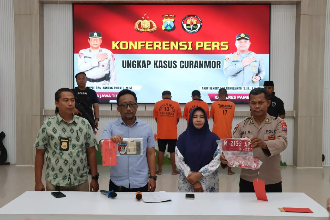 Polisi Berhasil Ungkap Kasus Curanmor di Pamekasan 5 Tersangka Diamankan