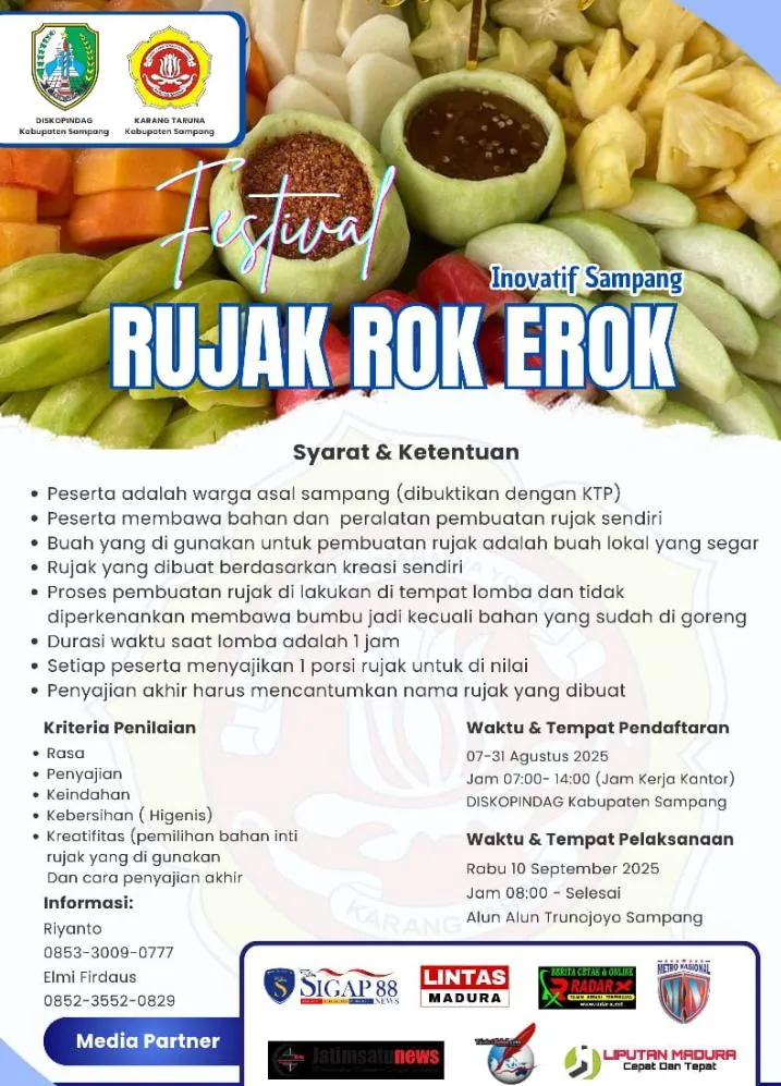 Meriahkan Festival Rujak Rok Erok Se-Sampang