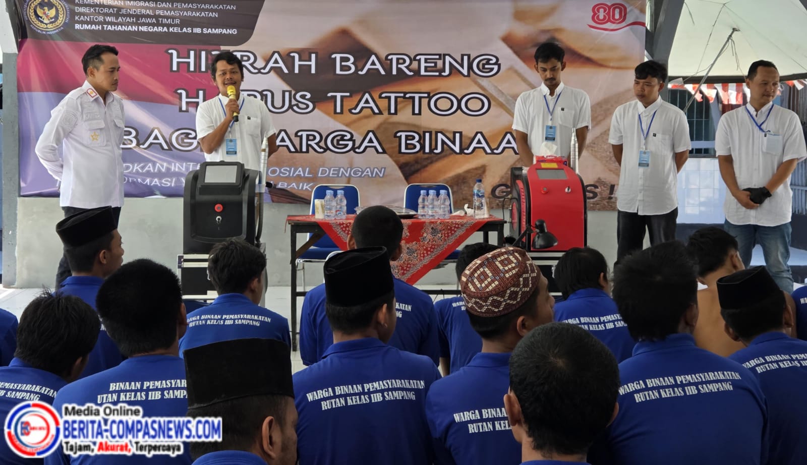 Rutan Sampang Gelar Kegiatan Hapus Tato Gratis dengan Tema "Hijrah Bareng, Merdeka dari Masa Kelam