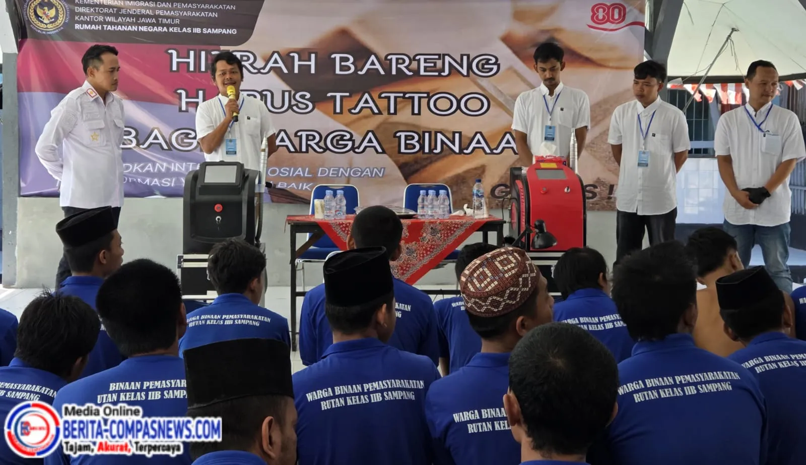 Rutan Sampang Gelar Kegiatan Hapus Tato Gratis dengan Tema "Hijrah Bareng, Merdeka dari Masa Kelam