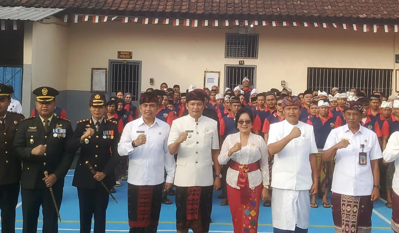 Kapolres Jembrana Hadiri Upacara Pemberian Remisi HUT ke-80 RI di Rutan Kelas IIB Negara