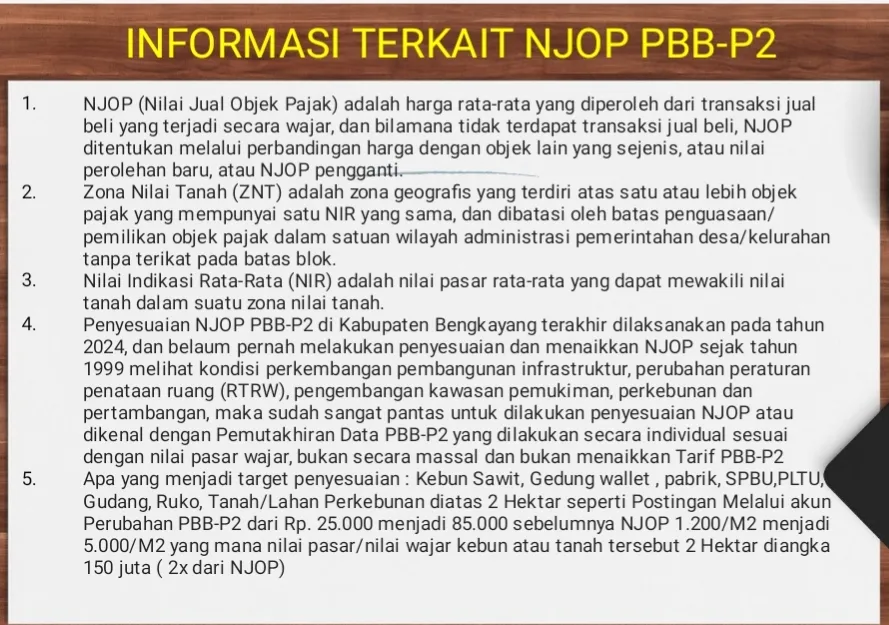 Bapenda Bengkayang Klarifikasi Isu Kenaikan PBB-P2: Tarif Tetap, NJOP Disesuaikan Sesuai Harga Pasar