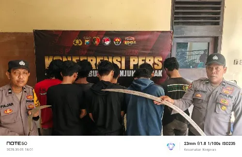 Polres Tanjung Perak Amankan Remaja Kelompok Gangster SSTB dan All Star yang Terlibat Bentrokan di Kalilom Lor Surabaya