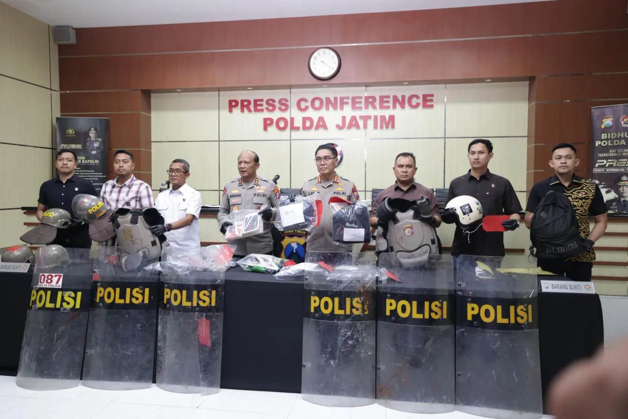 Polda Jatim Ungkap Ratusan Pelaku Aksi Anarkis di 10 Kota, Kerugian Capai Rp 256 Miliar