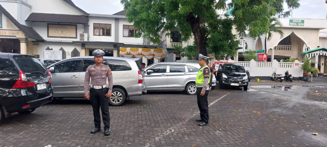 Polres Bandara Amankan Ibadah Minggu di Gereja Ekklesia Ngurah Rai