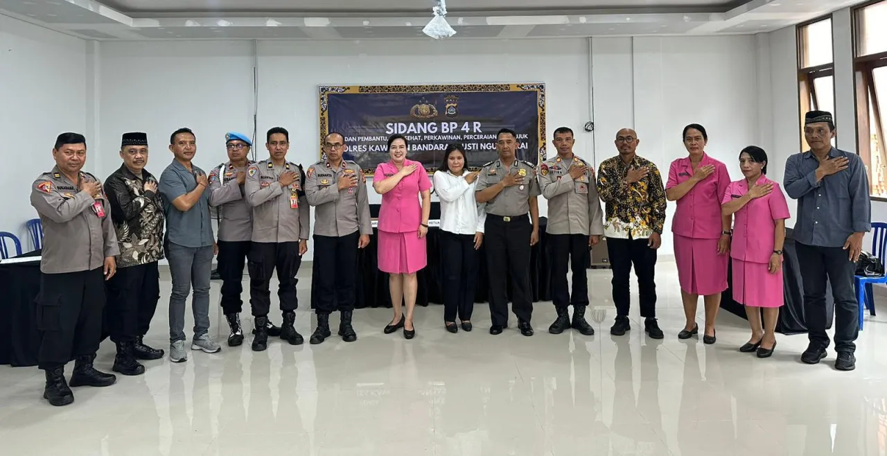 Polres Bandara Ngurah Rai Gelar Sidang BP4R Untuk Pasangan Personel Polres