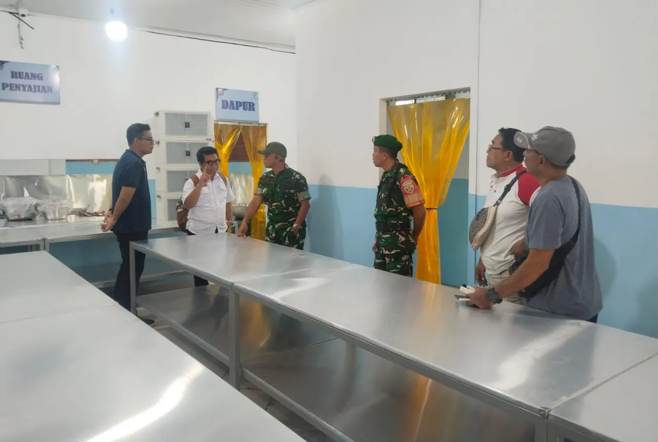 Kodim 1616/Gianyar Dukung Program MBG, Dandim Cek Langsung Fasilitas Dapur