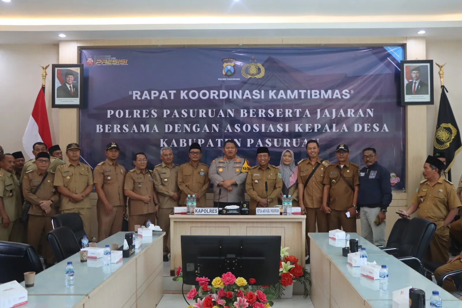 Polres Pasuruan dan AKD Bersatu Rapat Koordinasi Jaga Kondisifitas Wilayah