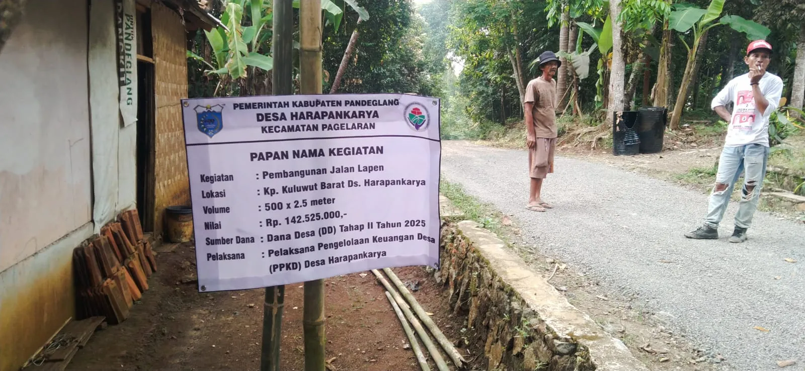 Pemerintah Desa Harapan Karya, Realisasikan Lapen, DD Tahap 2 Anggaran Tahun 2025