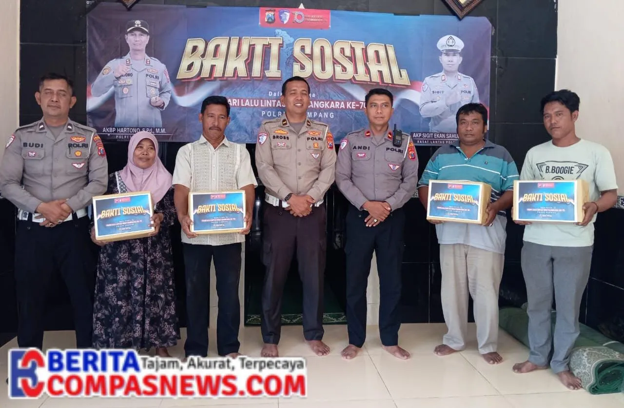 Satlantas Polres Sampang Gelar Bhakti Sosial dalam Rangka HUT Lantas Bhayangkara ke-70