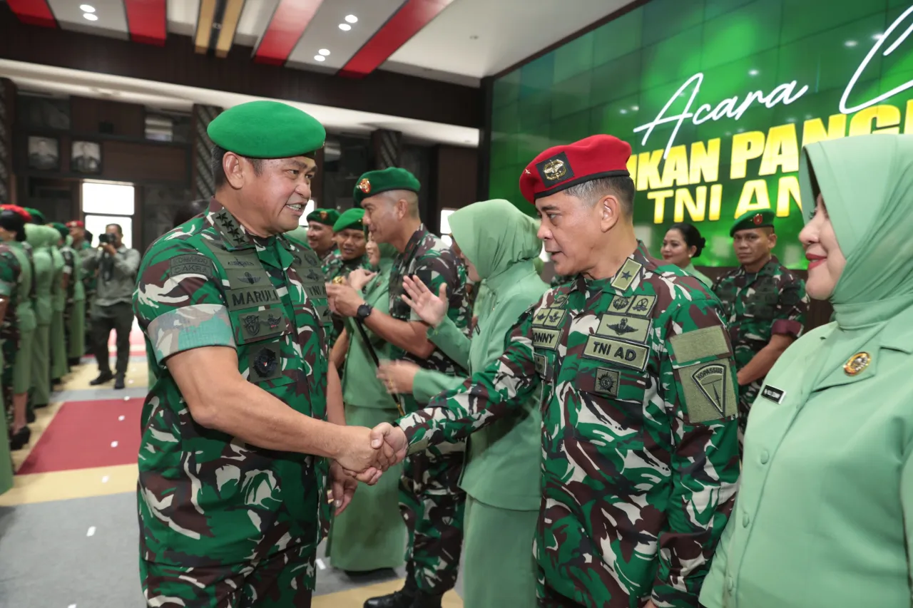 Kasad Terima Laporan Korps, 65 Pati TNI AD Naik Pangkat