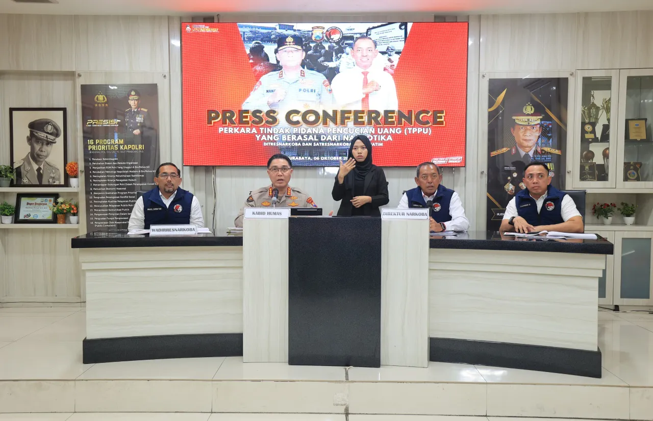 Polda Jatim Berhasil Ungkap 1.757 Kasus Narkoba dan Sita Aset Rp 30,1 Miliar dari Jaringan TPPU
