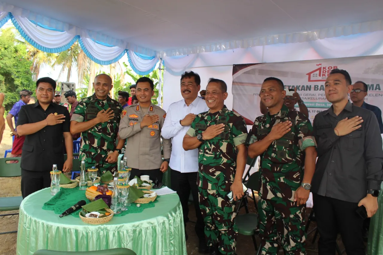 Kodim 1616/Gianyar Dukung Penguatan Ekonomi Desa Melalui Koperasi Merah Putih