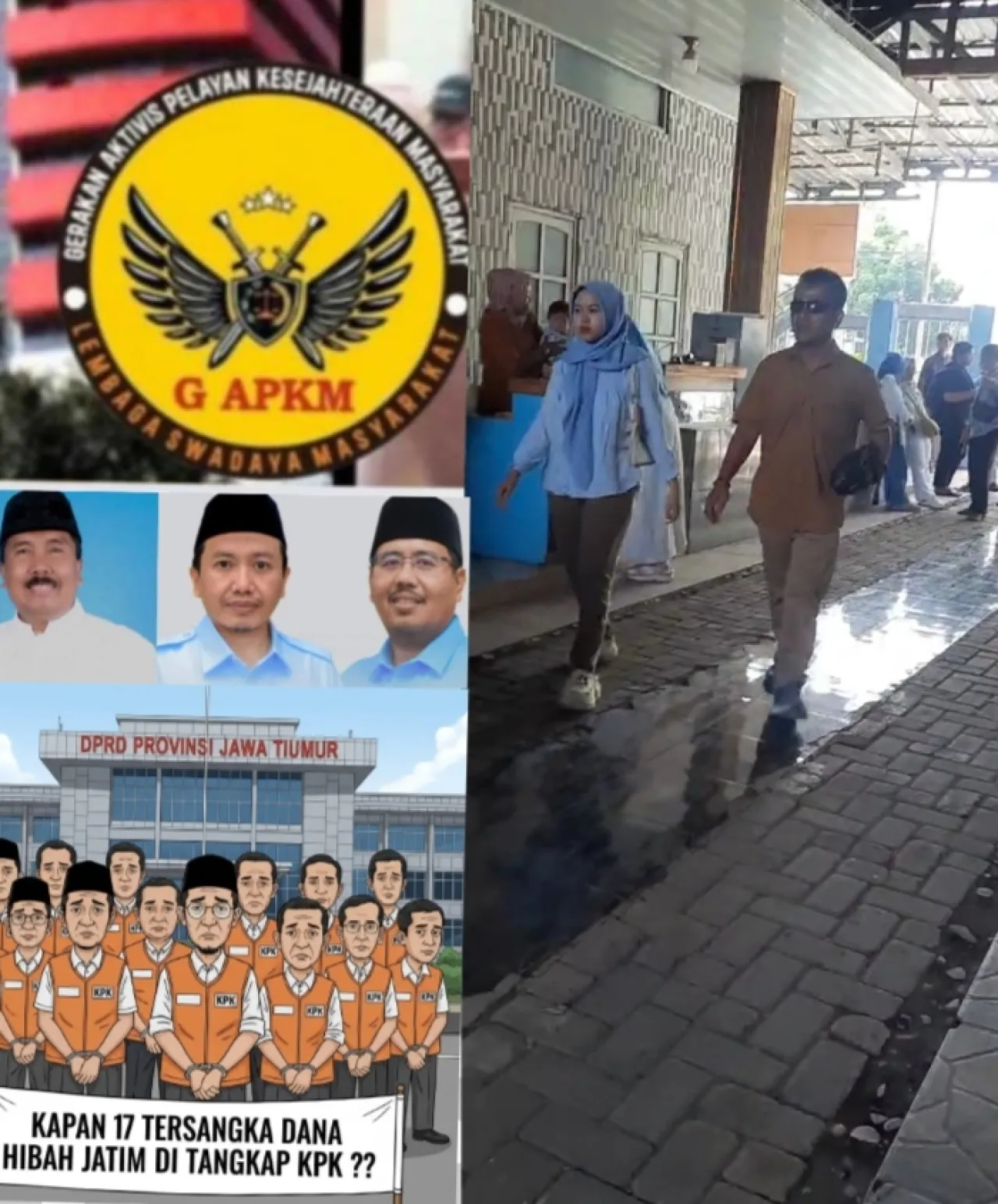 Presiden LSM G-APKM "Desak KPK RI" Kapan 17 Orang Tersangka Dana Hibah Jatim Ditangkap 