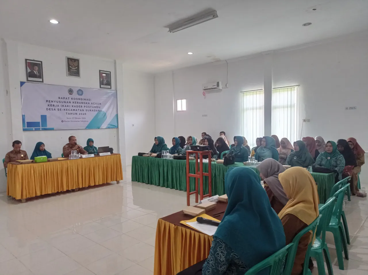 Rapat Koordinasi Penyusunan Acuan Kegiatan PMT dan Kesejahteraan Kader Posyandu Se-Kecamatan Sukadana  2025