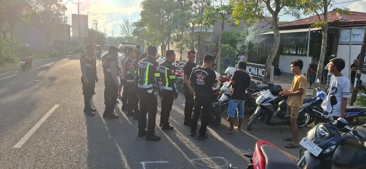 Patroli Gabungan Polres Sumenep Cegah Balap Liar 42 motor Tidak Sesuai Spektek Diamankan