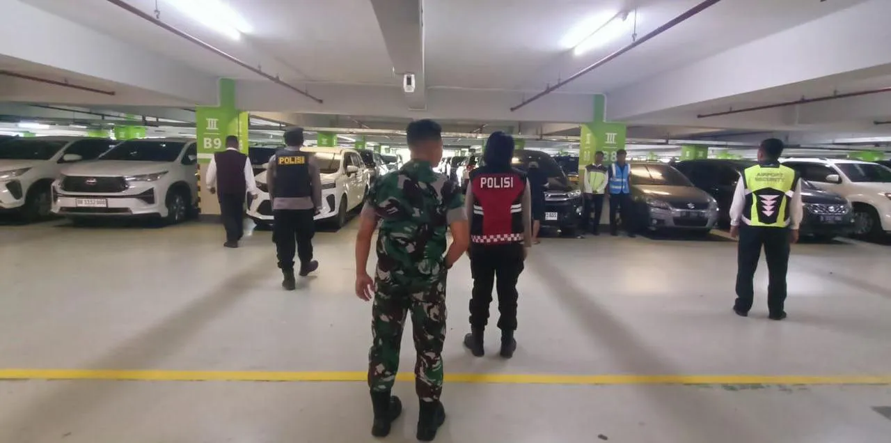 Polres Bandara Ngurah Rai Bersama TNI AU dan Avsec Intensifkan Patroli Terpadu Jaga Keamanan Bandara